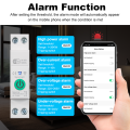 Manhot WiFi Smart Circuit Breaker MCB 1P+N 16A Switch Energy Meter Kwh Metering Monitoring Circuit Breaker Alexa Work With Tuya. 