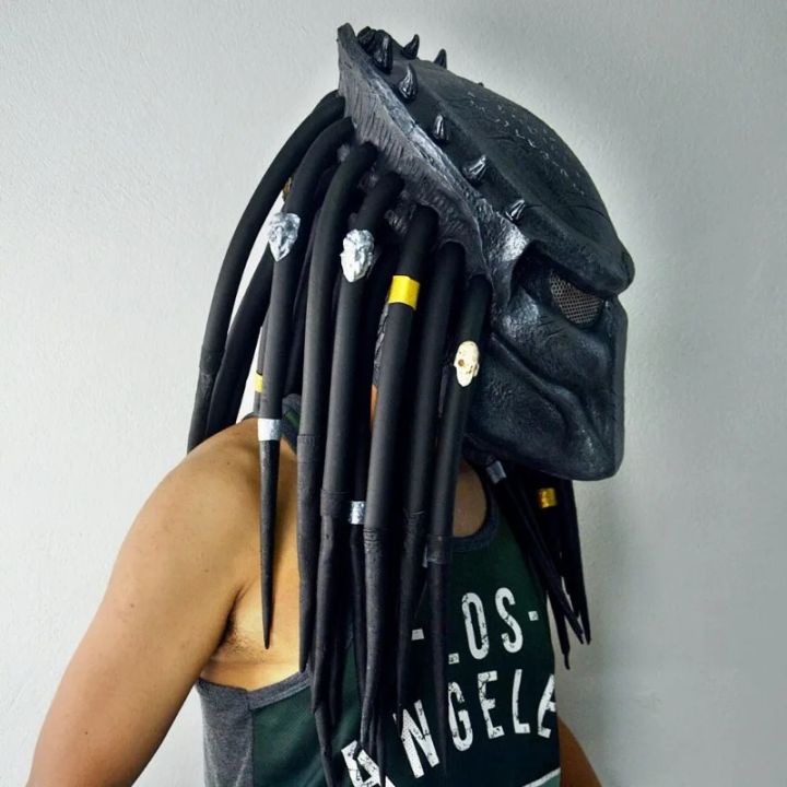 Alien Hunter Mask Alien War Iron Blood Warrior Mask Terror Latex ...