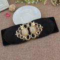 Manufacturers wholesale fashion ladies elastic wide girdle down jacket casual elastic belt sweater k-style decorative belt.