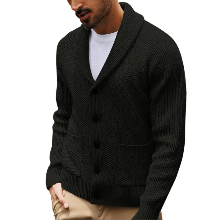 2025%20Men's%20New%20Knitted%20Sweater%20Cardigan%20Long-sleeved%20Button-down%20Collar%20Pocket%20Sweater%20Men's%20Casual%20Winter%20Sweater%20-%20Image%202