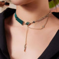 Game Genshin Impact Alhaitham Cosplay Necklace Bracelet Leaf Jewelry Pendant Full Set Choker Chain Bangle Halloween Party Props.