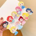 5 pcs/ set Random Disney princess hair pins Cute acrylic clip Hair accessories girls. 
