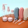 11pcs Travel Bottles Set With Storage Bag Travel Size Empty Liquid Cream Lotion Containers Fine Mist Spray Bottle Squeeze Tubes. 