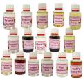 Food Essence Flavour small bottle with multiple Flavours like Kulfa , Vanilla, Strawberry,Mango, Chocolate and other for Ice cream , Cake , Sweets and more. Available in 20ml, 30ml & 60 ml .. 