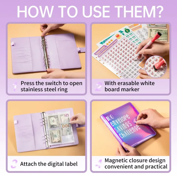 2024%20New100%20Envelope%20Savings%20Challenge%20Laser%20A5%20Loose-Leaf%20Binder%20Budget%20Binder%20With%20Cash%20Envelopes%20Money%20Organizer%20System%20-%20Image%206