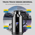12V/24V 1200ML&1500ML Car Electric Kettle Digital Display Car Electric Pot Stainless Steel Kettle Boiling Water Cup For Travel. 