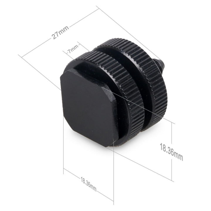 1/4%20Hot%20Shoe%20Mount%20Phone%20Holder%20Dual%20Nut%20Cold%20Shoe%20Adapter%20Bracket%20For%20Double-Layer%20Camera%20Hot%20Shoe%20Adapter%20Accessories%20-%20Image%202