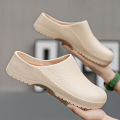 Men Sandals Garden Clogs Waterproof Anti-Slip Oil-Resistant Chef Shoes Comfortable Slippers Women Workers Outdoor Fishing Shoes. 