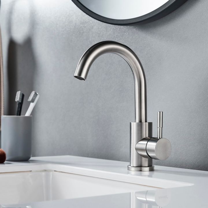 Kitchen%20Faucets,%20Basin%20Faucets,%20Bathroom%20Faucets,%20Stainless%20Steel%20Single-Hole%20Faucets,%20Sink%20Faucets,%20Countertop%20Installation.%20-%20Image%202