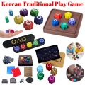 Fun Jack Stone Pebbles Set Korean Game Traditional Play Game Hand Eye Coordination Training Toy Set For Board Game Party Games.