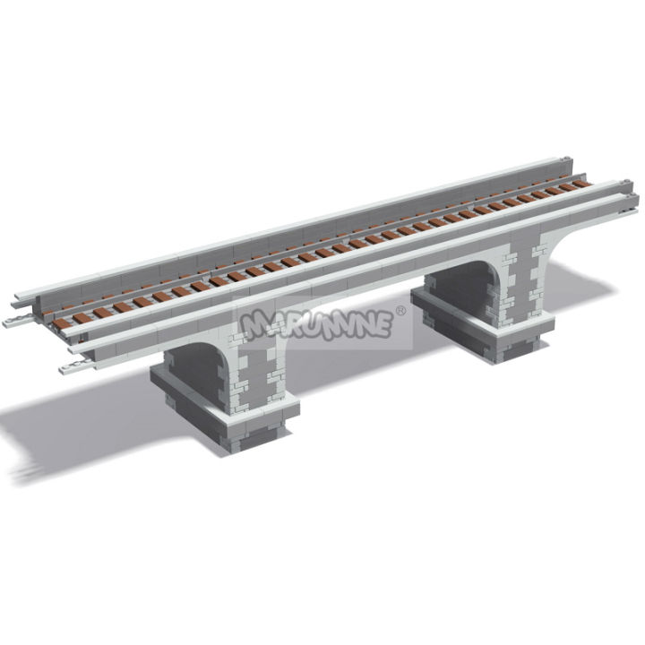 Marumine%20566PCS%20MOC%20Viaduct%20Idea%20Train%20Build%20Model%20Kit%20High-Speed%20Railway%20Track%20Arch%20Bridge%20DIY%20Construction%20Blocks%20Bricks%20Set%20-%20Image%206