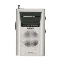 INDIN BC-R60 AM FM Portable Pocket Radio Telescopic Antenna Mini Radio Music Player Built-in Speaker for House & Outdoor. 