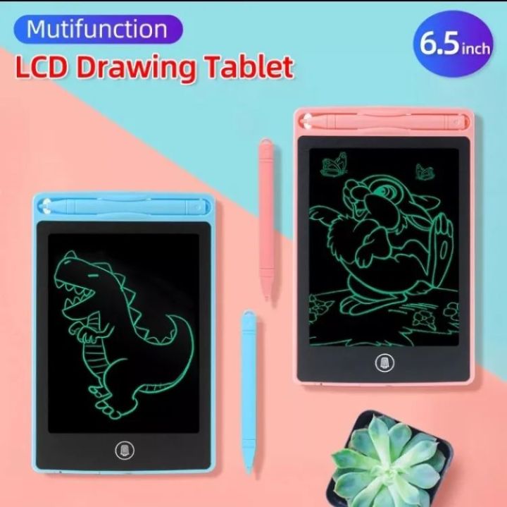Digital Lcd Drawing Tablet 6.5 inches with different random colors