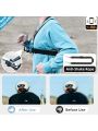 Adjustable Chest Mount Phone Holder 360° Rotation Body Strap Phone Mount for First Person View POV Video Recording Vlog Hiking.