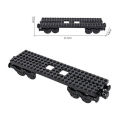 City Train Track Series Building Block Retro Train Base Assembly Model DIY Accessories Compatible MOC Bricks. 