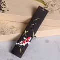 Chinese Style Retro Painted Koi Carp Wooden Bookmark Tassel Pendant Creative Book Mark Students Supplies Stationery Accessories. 