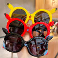 YV-ready to ship-children sunglasses ultra light UV protection mini cartoon Pikachu Pokemon cute glasses optical filter. 