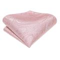 Hi-Tie Dusty Pink Paisley Men Fashion Necktie Handkerchief Cufflinks for Tuxedo Accessory Classic Luxury Tie for Man .