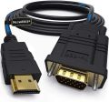 HDMI to VGA Adapter Cable, 6ft/1.8m Gold-Plated 1080P Male Active Video Converter Cord Support Notebook PC DVD Player Laptop TV Projector Monitor Etc.