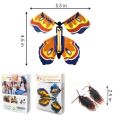 HOTTEST SALE Magic Fairy Flying Butterfly Rubber Band Powered Wind up Butterfly Toy for Surprise Gift or Party Play. 