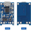 10pcs 5V 1A 18650 TP4056 Lithium Charging Lithium Battery Charging Board Type C Charge Module With Protection board.