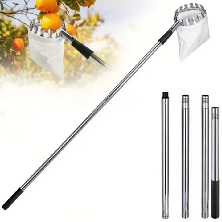 Stainless%20Steel%20Splicing%20Rod%20Fruit%20Picker%201.6/2.4/3.2/4M%20Telescopic%20Pole%20High%20Tree%20Orchard%20Picking%20Tool%20For%20Farm%20Garden%20Supplies%20-%20Image%203