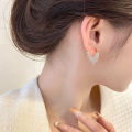 Light Luxury Unique New Design Love lmitation Pearl Earrings Heart Hoop Earring for Women Wedding Prom Metaljewelry Fashion Jewe. 