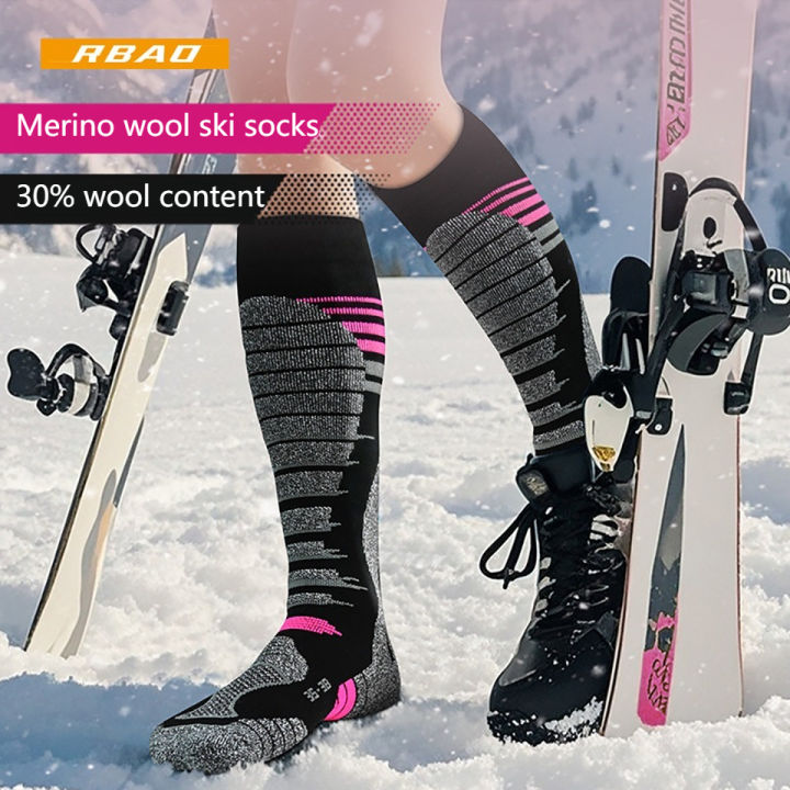 GTUBIKE%201%20Pair%20Merino%20Wool%20Winter%20Men%20Warm%20Ski%20Socks%20Thicker%20Sports%20Snowboard%20Cycling%20Soccer%20Socks%20High%20Elastic%20Thermal%20Socks%20-%20Image%206