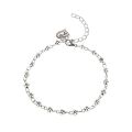 Heart & Flowers Anklet Foot Chain Boho Beach Beads Aolly Plum Blossom Anklets for Women Girl.