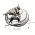60MM Stainless Steel Heavy Duty Key Lock Padlock Waterproof Anti-theft Security Lock for Outdoor Storage Gym and Door Use.