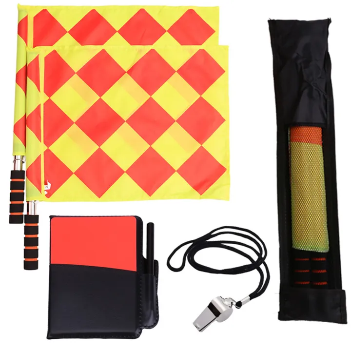 Soccer%20Referee%20Kit%20Referee%20Flag%20Red%20and%20Yellow%20Cards%20with%20Whistle%20Notebook%20and%20Pencil%20for%20Sports%20Soccer%20Football%20-%20Image%204