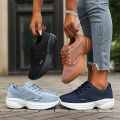 Platform Women Running Shoes Breathable Comfortable Outdoor Camping Running Shoes Minimalist Wide Last Soft Sole Tennis Sneakers. 