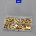 150pcs/set Round Terminal Block DJ431 O-type Lugs Terminals Cold-Pressed Connector Copper Tab Wiring Nose Combination Set New. 