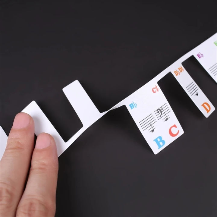 New Removable Piano Keyboard Stickers – 88/61 Key Note Labels for ...