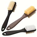 2-in-1 Suede & Shoe Brush with Eraser | for Boots, Nubuck & Imitation Leather Care | Double-Sided Effective Cleaning Tool.