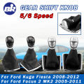 New Product 5/6 Speed Car Gear Shift Knob Lever Shifter Collar For Ford Fiesta 2008-2012 Focus Mk2 2005-2011 Car Accessories .