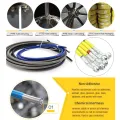 Green 400mm-2200mm Brake Hose Hydraulic DOT Line Cable 10mm 28°-28° Banjo for Suzuki Kawasaki Yamaha Pipe Line Braided oil hose. 