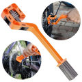 Motorcycle Chain Cleaning Brush Double Head Bicycle Chain Cleaner Multifunction Portable Chain Gear Cleaning Tool. 