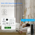 CENFAYA TUYA WiFi RF Smart Light Switch 110V 220V 230V 433mhz Touch Wall Remote Control Smart Life APP Fr Alexa  Assistant lightify. 