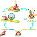 4 in 1 Ladybug Sport Entertainment Sandbag Game Baseball Toy Rope Skipping Machine Ferrule Jump Rocket Launcher Outdoor Play. 