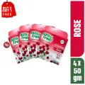 Auto Fresh (Buy 3 Get 1 FREE) Bathroom Air Freshener Block | Rose | 50 gm each. 