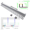 Embedded LED Aluminium Profiles 05m DIY Joint Ceiling Wall Gypsum Board Commercial Home Showroom Black White Cover. 