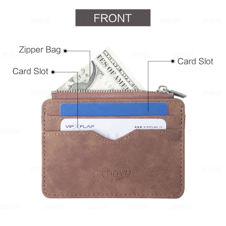 Short%20Matte%20Leather%20Card%20Wallet%20-%20Retro%20Multi-card%20Holder%20with%20Frosted%20Fabric,%20Zipper%20Bag%20for%20Money,%20New%20Minimalist%20Purse%20-%20Image%202
