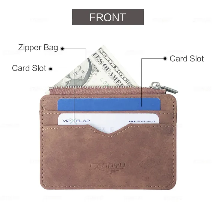 Short%20Matte%20Leather%20Card%20Wallet%20-%20Retro%20Multi-card%20Holder%20with%20Frosted%20Fabric,%20Zipper%20Bag%20for%20Money,%20New%20Minimalist%20Purse%20-%20Image%202