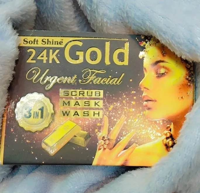 Soft%20Shine%2024K%20Gold%203-in-1%20Facial%20kit%20%0A24K%20Gold%20Urgent%20Facial%20Scrub,%20Mask%20&%20Wash%0AGolden%20Glow%2024K%20Facial%20Pack%0A24K%20Gold%20Instant%20Facial%20Care%0ASoft%20Shine%20Gold%20Glow%203-in-1%20Skin%20Solution%20-%20Image%204