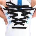 Classic Elastic Shoelaces Flat Sneakers Shoe Laces 7mm Width Shoelace for Kids Adults Shoe Lace Accessories Shoestring Fashion.