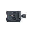 Aluminum Alloy Quick Release QR Plate Clamp with Arca QR Plate Slot 3/8-inch & 1/4-inch Screw Hole for  RS2/RSC2/RS3 QR Plate. 