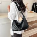 【MAX-22】Retro PU Leather Shoulder Bag Ladies Large Capacity Underarm Bag Fashion Versatile Commuter Tote Bag For Women . 