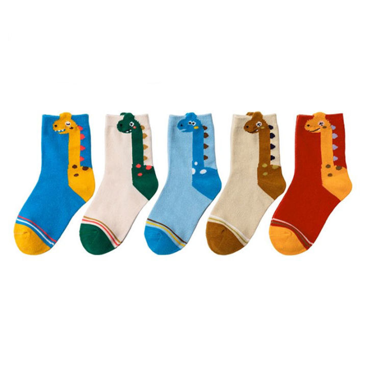 5%20Pairs%20Kids%20Socks%20Cartoon%20Dinosaur%20Pattern%20Comfortable%20Children%20Socks%20For%20Boys%20And%20Girls%20-%20Image%204