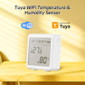 Remote tuya WiFi Intelligent Digital Temperature and Humidity Meter Large Screen High Precision Indoor Baby Room Laboratory. 